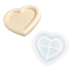 Moule en silicone 15,5cm x 14,4cm x 1,8cm - Plateau en forme de coeur
