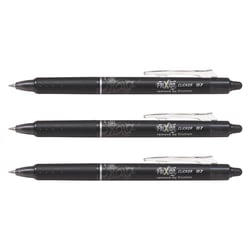 Lot de 3 stylos roller rétractables Frixion Ball Clicker 0,7 mm Pilot - Noir