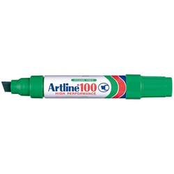 Marqueur - Vert - Indélébile - Permanent - Pointe large - Tous supports - Artline100