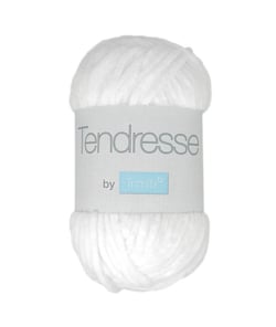 Fil Chenille Tendresse 100GR de Trimits 101 Blanc