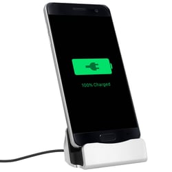 Avizar Station d'accueil pour Smartphone Charge & Synchro connecteur Micro-USB Argent
