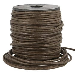 Bobine 35m cordelière aspect cuir 2mm chocolat