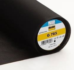 Entoilage Tissé Thermocollant Vlieseline G785 Noir