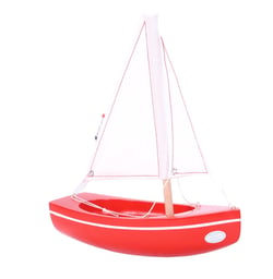 Bateau Le Sloop rouge 21cm - Maison Tirot