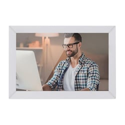 Cadre Photo Numérique Connecté 13 Pouces LCD 32GB Android Écran Tactile WiFi Blanc YONIS
