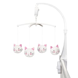 Mobile musical bébé en polyester blanc