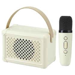 Enceinte Bluetooth Portable Karaoké Son Hifi 5W Micro Intégré Jaune YONIS