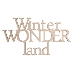 Ecriture bois"Winterwond..."FSC100%, 22x11,9cm, 1 pce.