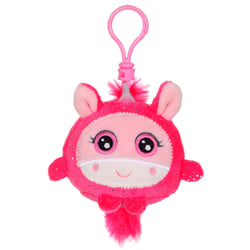 Peluche - Squishimals Sparkle porte-clés - Licorne Glitzi 8 cm