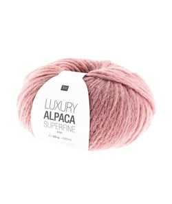 Fil de laine à tricoter LUXURY ALPACA Superfine Aran - Rico Design 13 Rose