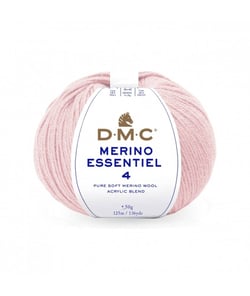 Pelote de laine Merino Essentiel 4 - DMC - Certifié Oeko-Tex 881 Rose