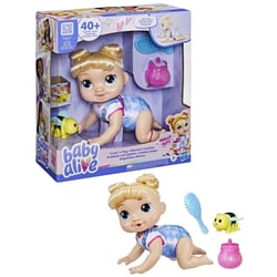 , Harper Hugs Marche a 4 pattes, poupée électronique de 27  cm marchant a 4 pattes, cheveux blonds, a partir de 3 ans