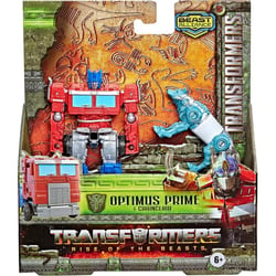 Transformers optimus prime et chainglaw of the beasts alliance - camion et animal sauvage - hasbro - f4612 - figurine