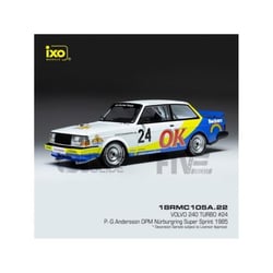 Voiture Miniature de Collection - IXO - VOLVO 240 Turbo - 1/18 - Nurburgring 1985 - Multicolore