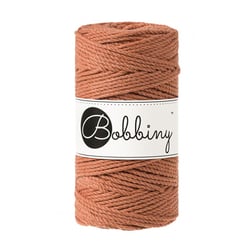 Corde macramé Bobbiny - Junior - Coton recyclé - FBP_bobbiny_441 - Terracotta - 3 mm x 100 m