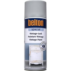 Spray de peinture - Gris argent - Effet vintage - Bois et métal - Belton