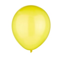 Graine Créative - Ballons de baudruche gonflables Jaune 10 pièces