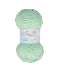 Fil à tricoter Douceur Baby Premium - Trimits : Idéal pour les Tricots de Bébé 130 Vert