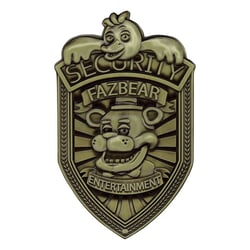 Five Nights at Freddy’s - Réplique Security Badge Antique Brass Edition