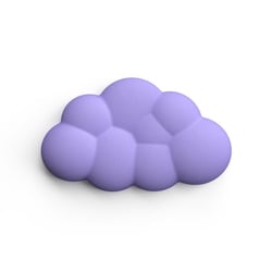 Tapis De Souris En Mousse Mémoire Ergonomique Rose Pour Support Poignet Violet 2 YONIS
