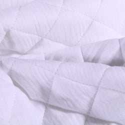 Tissu Double gaze Matelassée Blanc