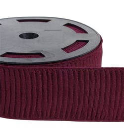 Elastique monte jupe coton 70mm prune au mètre