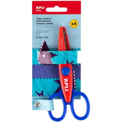 Ciseaux créatifs - Zig-zag - Enfant - 13,5cm - Sécurité - Dès 4 ans - Loisirs créatifs