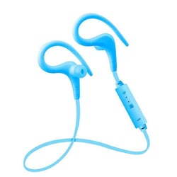 Casque Sport Bluetooth Sans Fil Avec Microphone Ergonomique Pour Smartphone Bleu YONIS