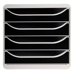 Module de classement Big Box 4 tiroirs Office - Noir - Exacompta