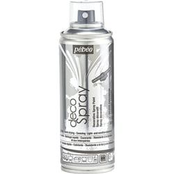 Spray de peinture acrylique - Argent chrome - Tous supports - Pébéo - Decospray - 200ml