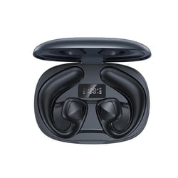 Ecouteurs Bluetooth Air Conduction Sans Fil Khaki Longue Autonomie IPX4 Noir YONIS
