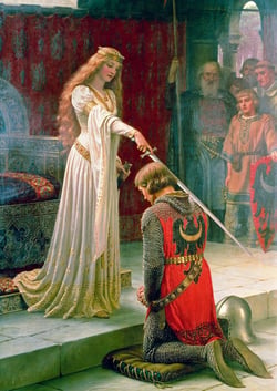 Puzzle 1000 pièces - Edmund Blair Leighton - The Accolade, 1901 - Bluebird Puzzle