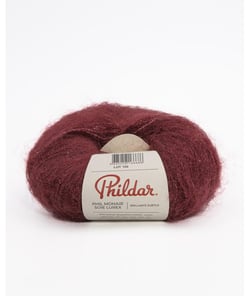 Fil exceptionnel à tricoter PHIL MOHAIR SOIE LUREX - 25GR - Phildar Grenat Violet