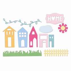 Gabarit de découpe pour machine Sizzix - Thinlits Shadowbox Elements par Eileen Hull - Lot de 12