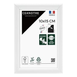 Cadre photo Essentiel exposition blanc 10x15 cm