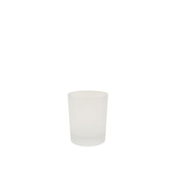 Verre à bougie satiné 100 ml / bougie 75 g