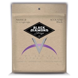 Black Diamond® Phosphore Bronze Black Coated 11/52 N600LLB