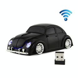 Souris Sans Fil Forme Voiture 1200 DPI 3 Boutons Bleue Noir YONIS