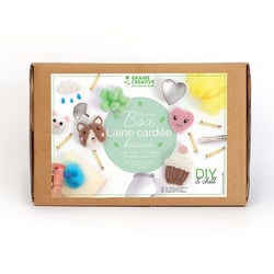 Coffret Laine cardée - Kawaï 25 x 15 x 10 cm