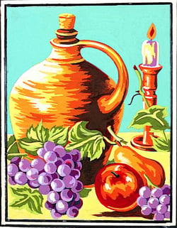 Kit canevas Le pot de grès 20x25cm