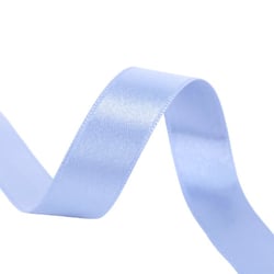 Bobine 40m ruban satin double face fabriqué en France bleu clair