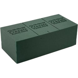 Mousse floral pour fleurs fraîches - Vert - 11 x 23 x 8 cm