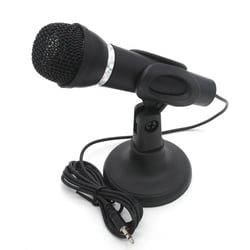 Microphone Stéréo 3.5mm Pour Gaming Et Chat Avec Support Haute Qualité YONIS