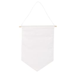 Fanion de tissu à suspendre, blanc naturel, 24x29cm, 1 pce.
