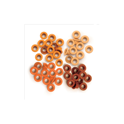 60 oeillets ronds orangés We R Memory Keepers 3/16"