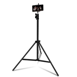 LinQ Trépied Smartphone et Appareil Photo Ajustable de 72 cm à 210 cm Léger Noir