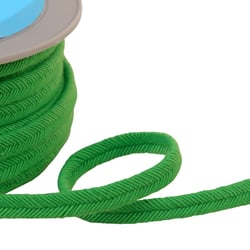 Double cordon fils 10mm vert kaki au mètre