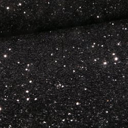 Tissu Sequins épais extensible Noir