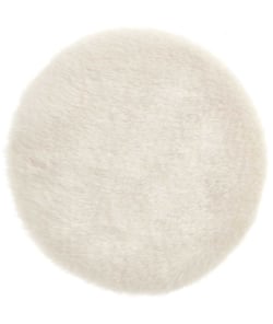 Tapis miniature rond, Ø 12 cm pour le monde des lutins - Rico Design Ecru