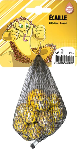 20 billes avec 1 calot Écaille - Cofalu